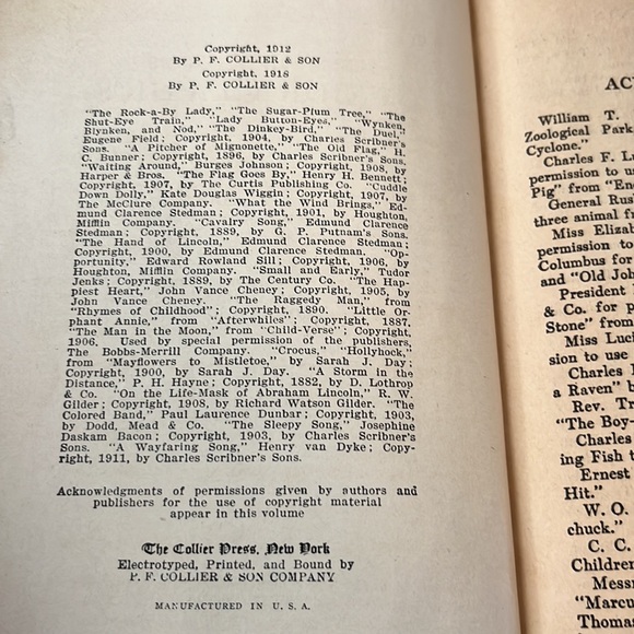 Vintage 1918 Junior Classics Young Folks Shelf Of Books Poems Guide And Indexes - Picture 6 of 16